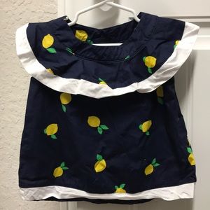 Gently Used Janie&Jack Navy Sleeveless Top-Sz.3